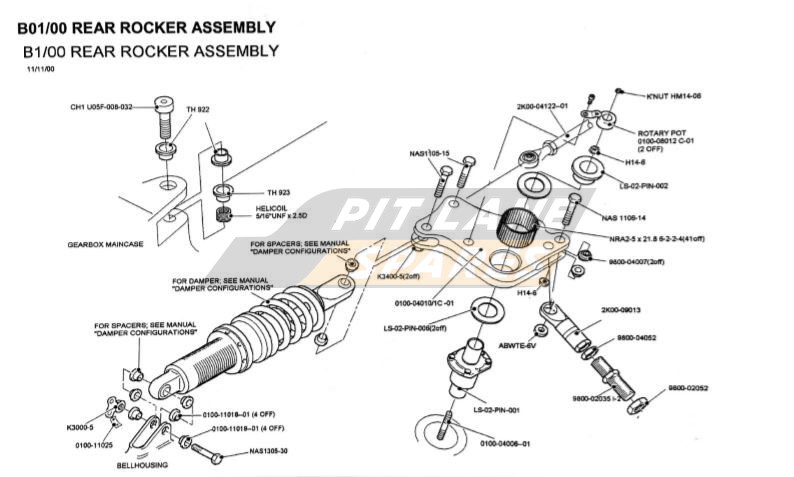 REAR ROCKER ASSEMBLY Diagram